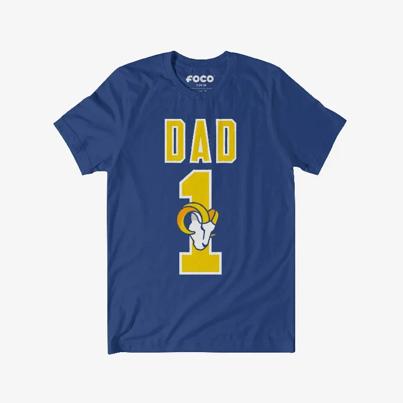 Los Angeles Rams Number 1 Dad T-Shirt