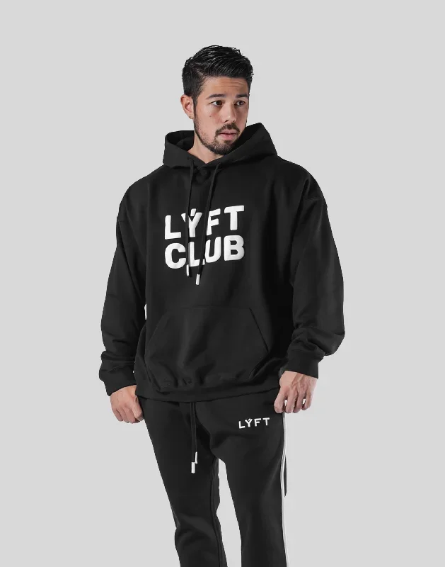 LYFT CLUB Oversize Sweat Hoodie - Black