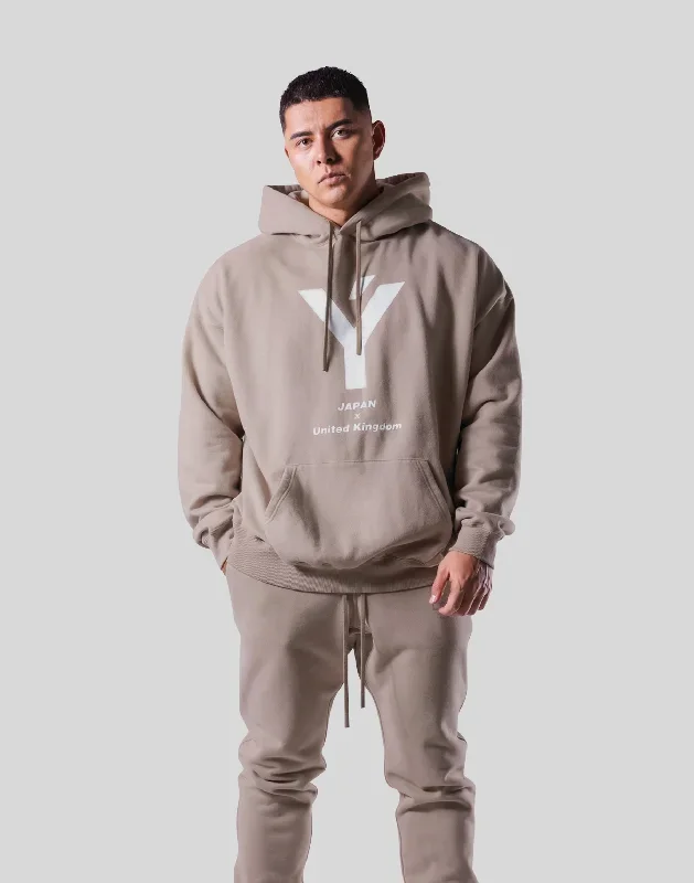 Y Oversize Sweat Hoodie - Beige