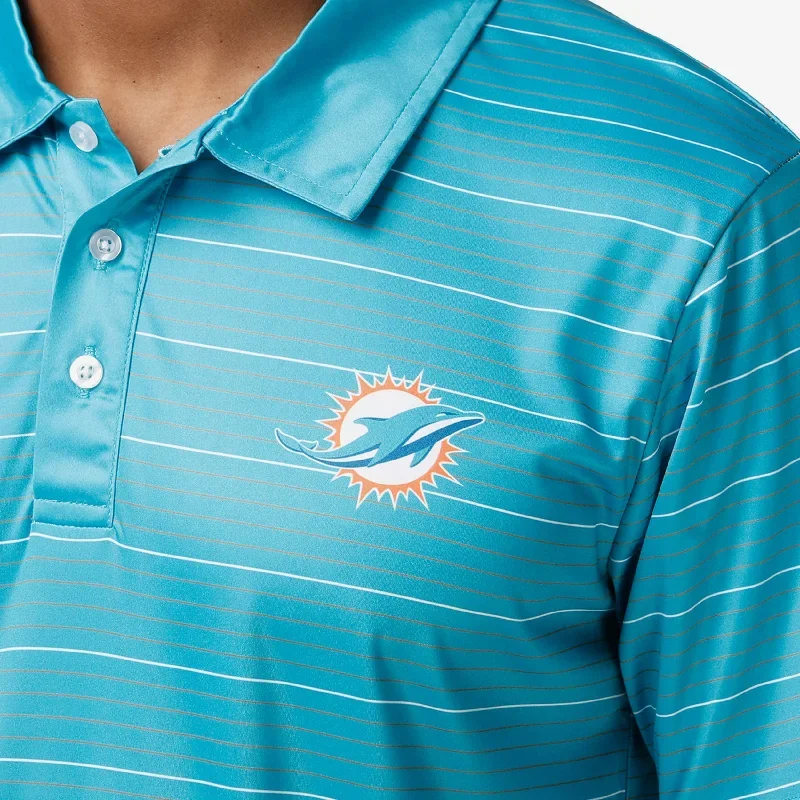 miami-dolphins-striped-polyester-polo