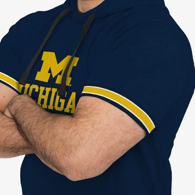 michigan-wolverines-short-sleeve-hoodie