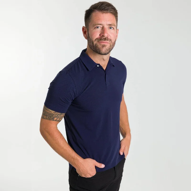 Midnight Blue Tech Polo