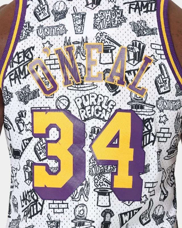 mitchell-ness-1996-los-angeles-lakers-shaquille-o-neal-34-doodle-swingman-jersey-white