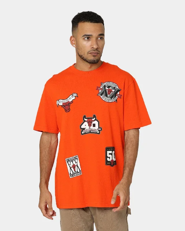 Mitchell & Ness Chicago Bulls Flight T-Shirt Faded Orange