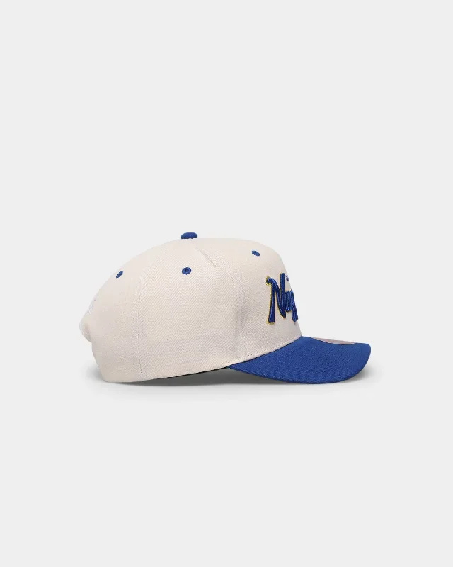 mitchell-ness-denver-nuggets-cream-team-script-pro-crown-snapback-cream