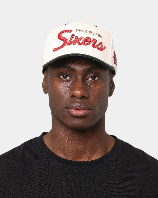 mitchell-ness-philadelphia-sixers-cream-team-script-pro-crown-snapback-cream