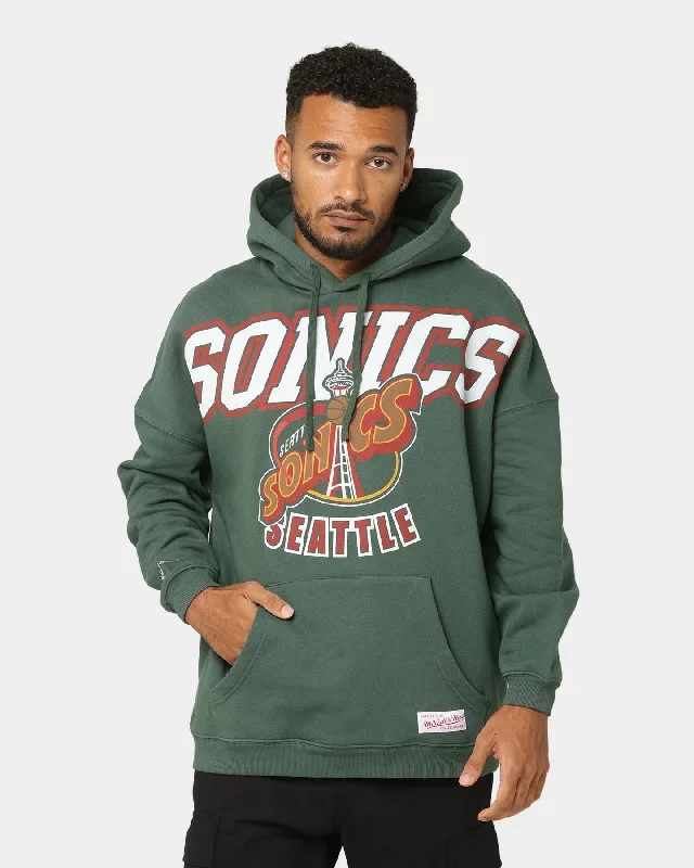 Mitchell & Ness Seattle Sonics XL Arch Hood Faded Green