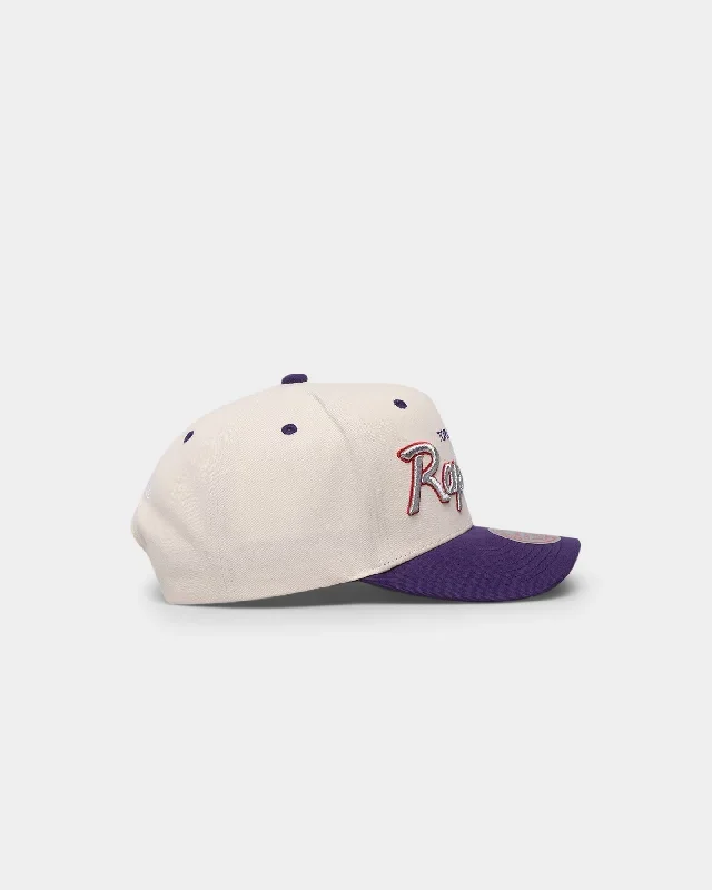 mitchell-ness-toronto-raptors-cream-team-script-pro-crown-snapback-cream