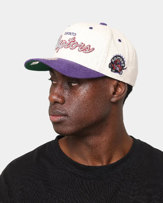 mitchell-ness-toronto-raptors-cream-team-script-pro-crown-snapback-cream