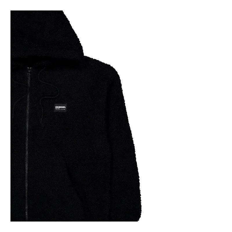 neighborhood-fluffy-zip-up-parka-black