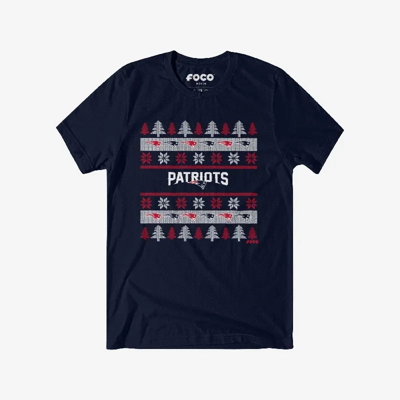 New England Patriots Holiday Sweater T-Shirt