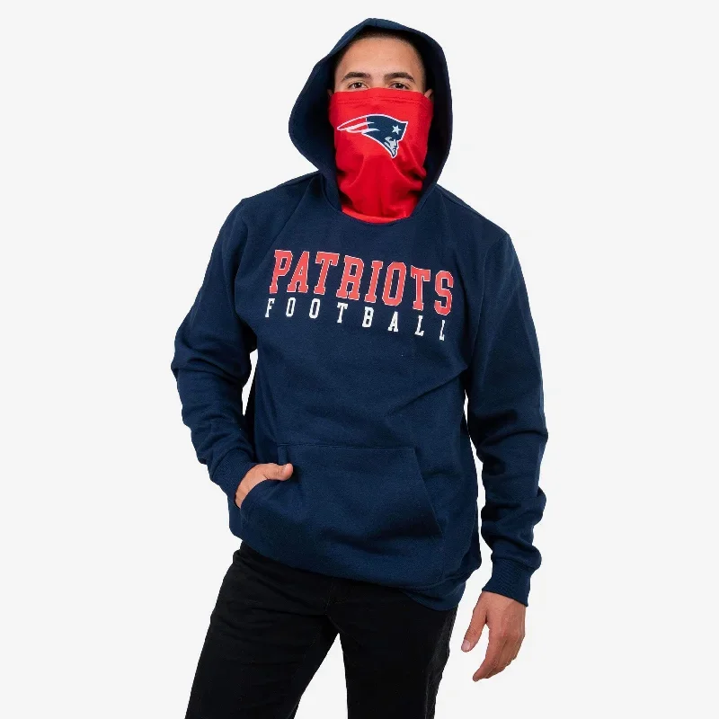 New England Patriots Solid Gaiter Hoodie