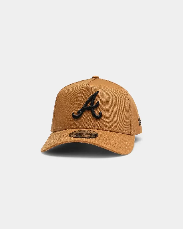 New Era Atlanta Braves 9FORTY A-Frame Snapback Wheat/Black