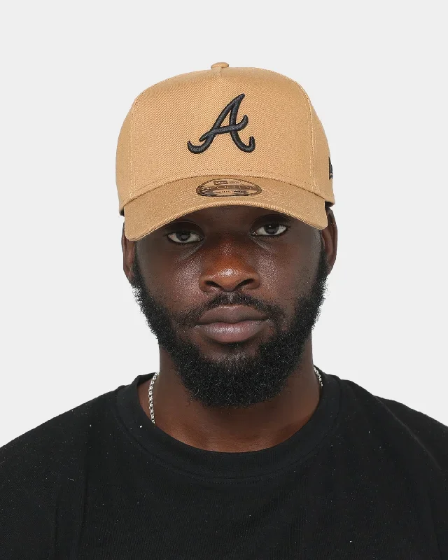 new-era-atlanta-braves-9forty-a-frame-snapback-wheat-black