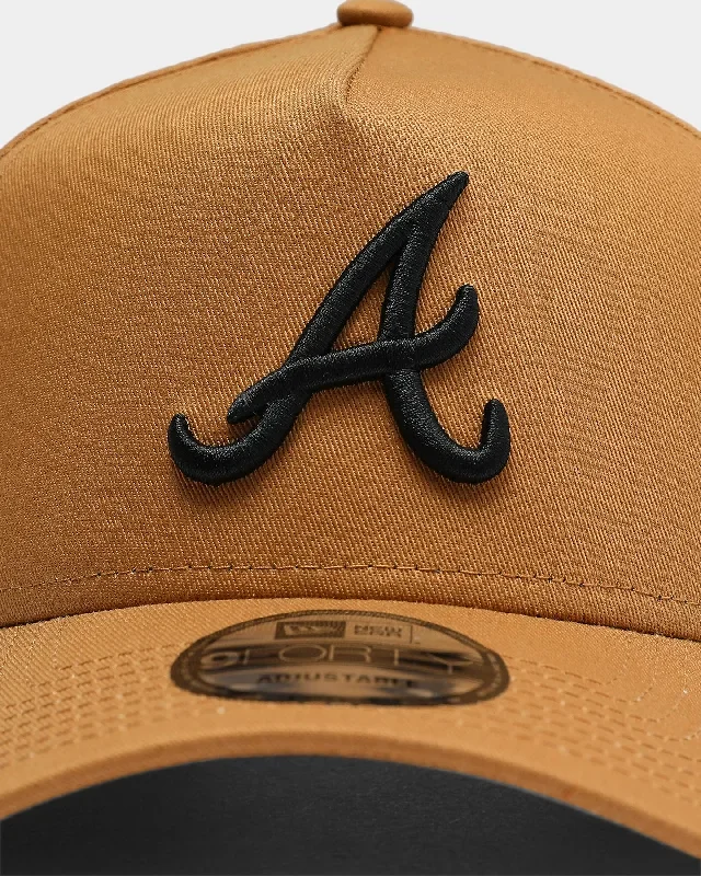 new-era-atlanta-braves-9forty-a-frame-snapback-wheat-black