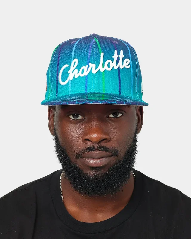 New Era Charlotte Hornets 'NBA Authentics City Edition' Pinstripe 59FIFTY Fitted Turquoise