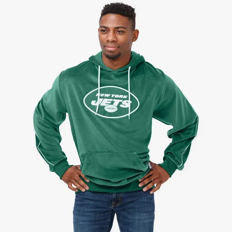 New York Jets Velour Hooded Sweatshirt