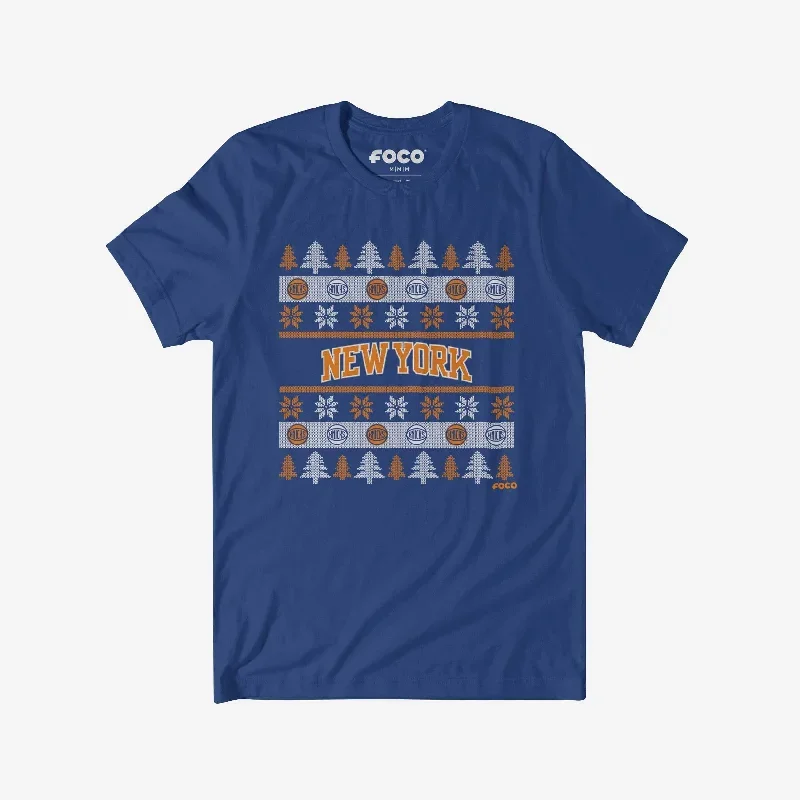 New York Knicks Holiday Sweater T-Shirt