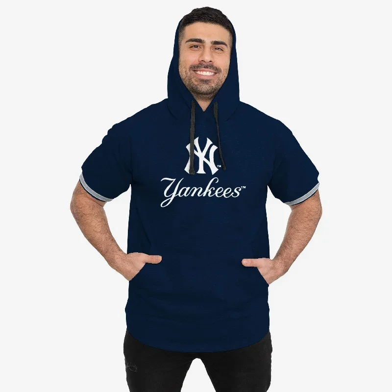 New York Yankees Short Sleeve Hoodie