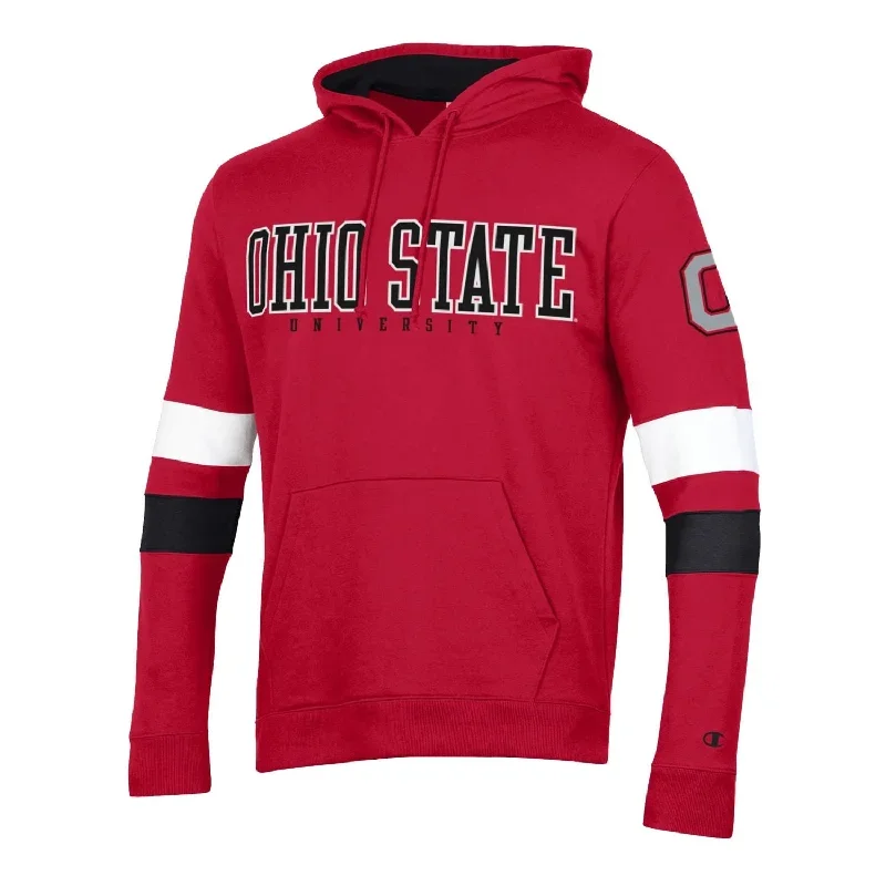 Ohio State Buckeyes Super Fan Color Block Hooded Sweatshirt