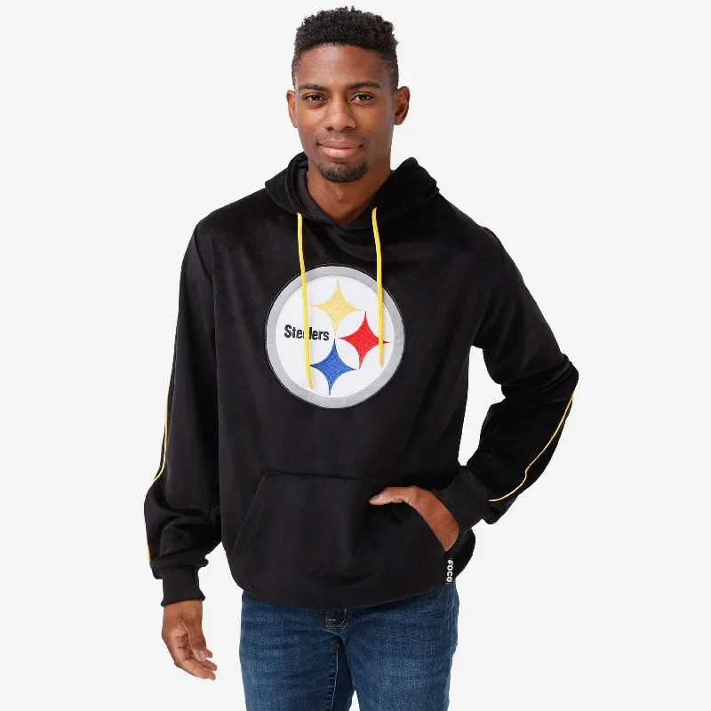 Pittsburgh Steelers Velour Hooded Sweatshirt