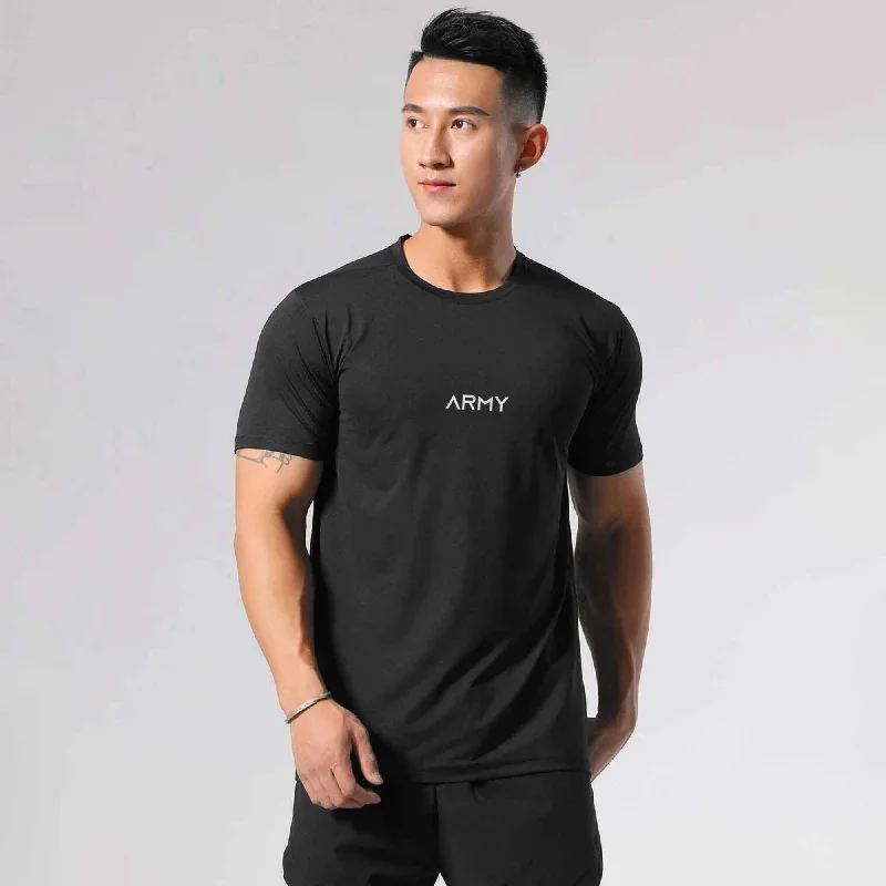 Poler Men's Army Printed Crew Neck Activewear Tee Shirt