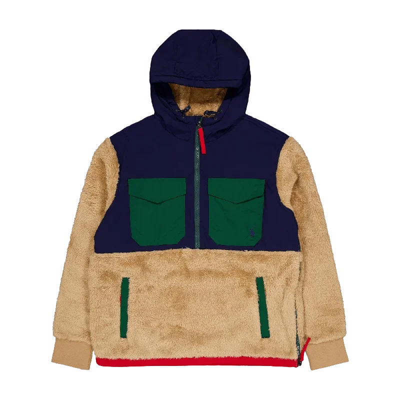 Hybrid Hoodie Camel Multi