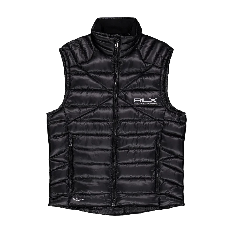 Water-Repellent Down Vest Polo Black