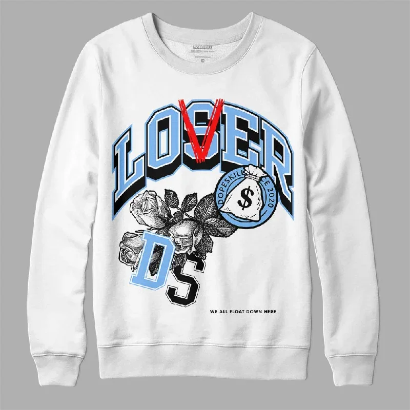 Powder Blue 9s DopeSkill Sweatshirt Loser Lover Graphic