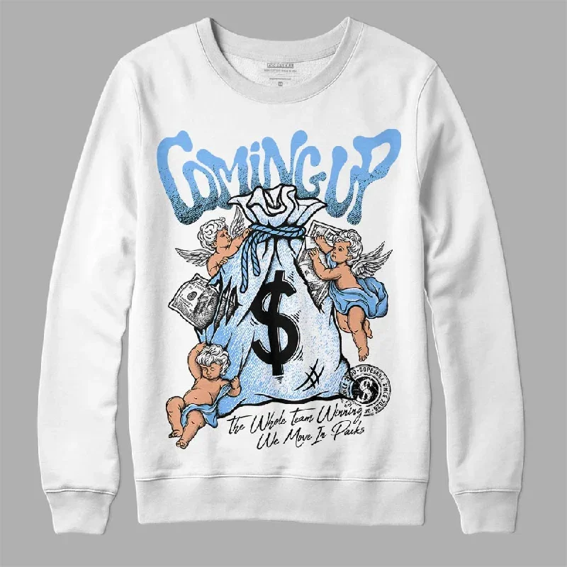 Powder Blue 9s DopeSkill Sweatshirt Money Bag Coming Up Graphic