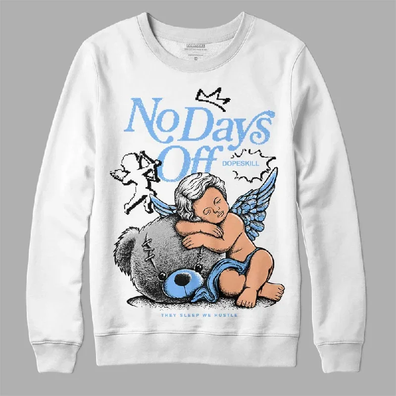 Powder Blue 9s DopeSkill Sweatshirt New No Days Off Graphic