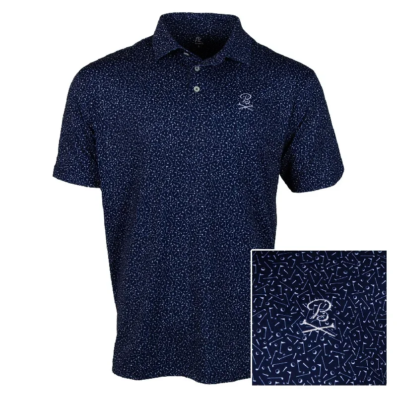 Rhoback x Barstool Golf The Mulligan Performance Polo (Navy)