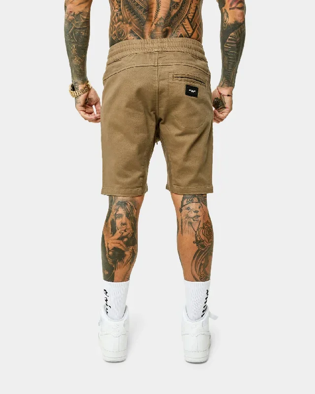 saint-morta-annex-denim-shorts-brown