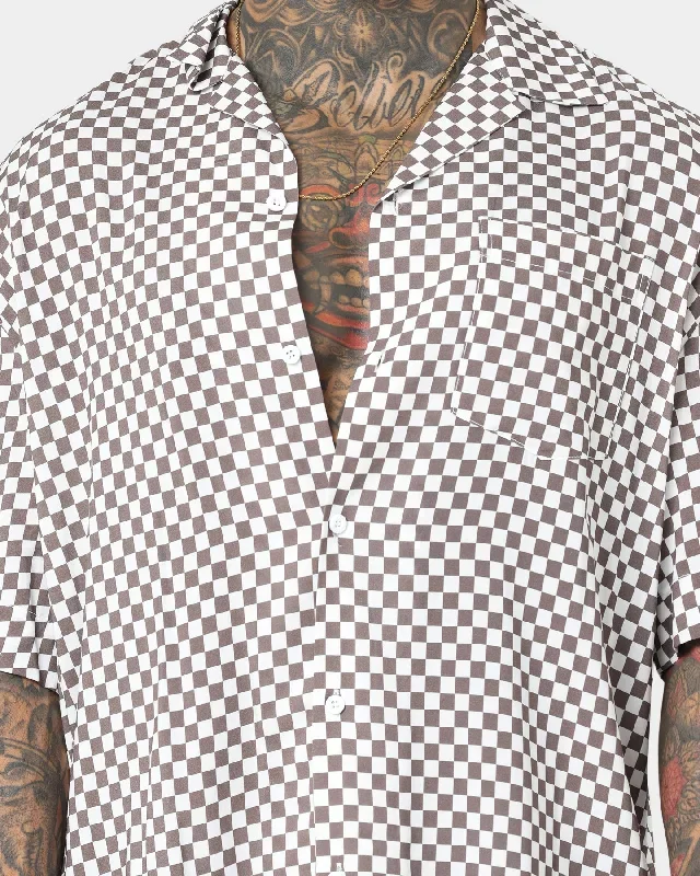 saint-morta-checks-short-sleeve-shirt-brown-white