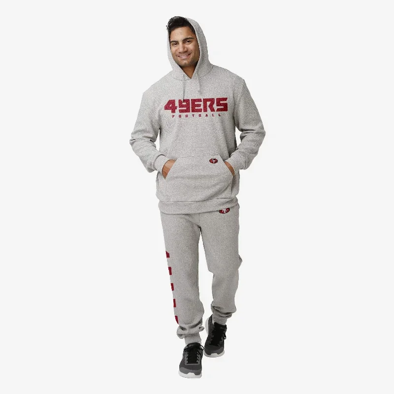 san-francisco-49ers-gray-woven-hoodie