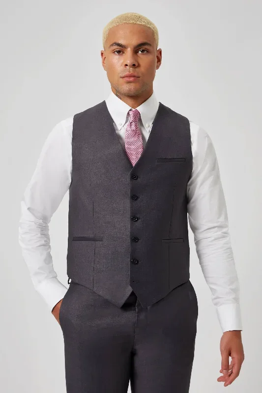 Wilson Slim Fit Grey Waistcoat - ARCHIVE