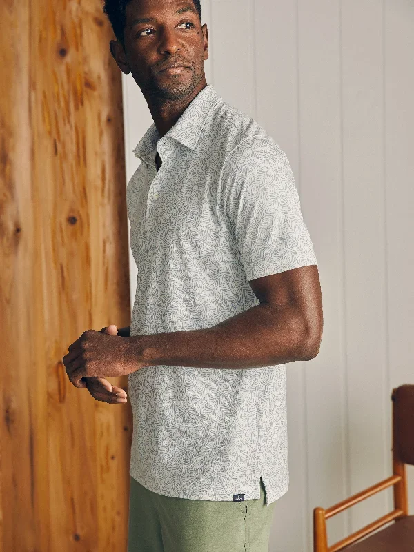 Movement™ Short-Sleeve Pique Polo Shirt (Tall) - Sky Canopy Print