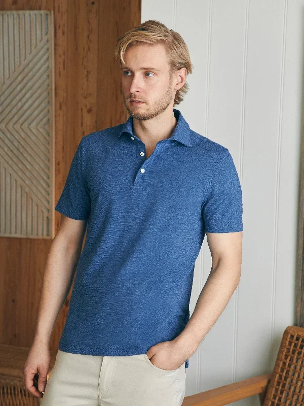 Movement™ Short-Sleeve Polo Shirt - Sea Navy Heather