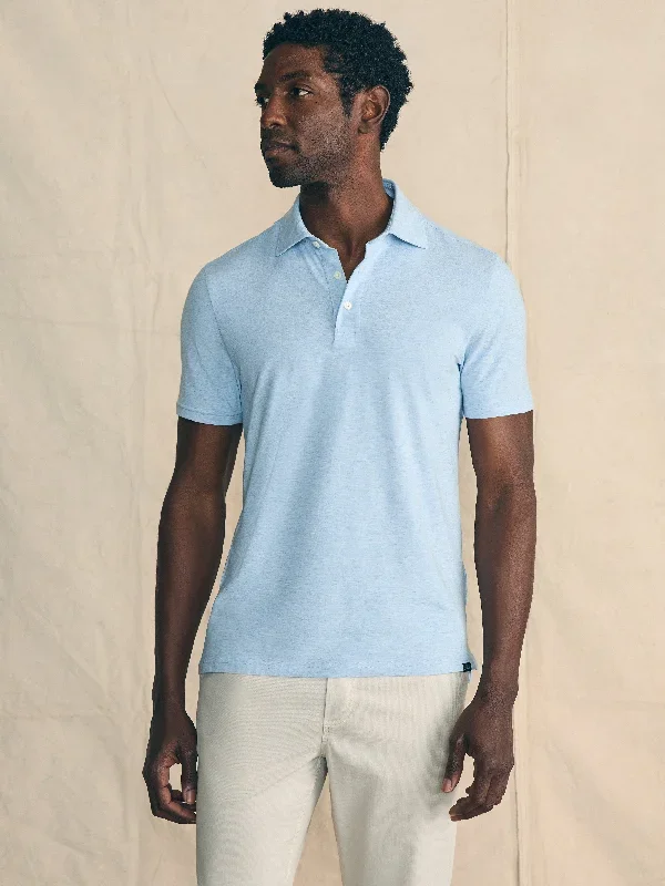 Movement™ Short-Sleeve Polo Shirt (Tall) - Cardiff Blue Heather