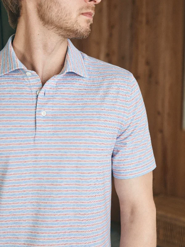 Movement™ Short-Sleeve Polo Shirt (Tall) - Horizon Line Stripe