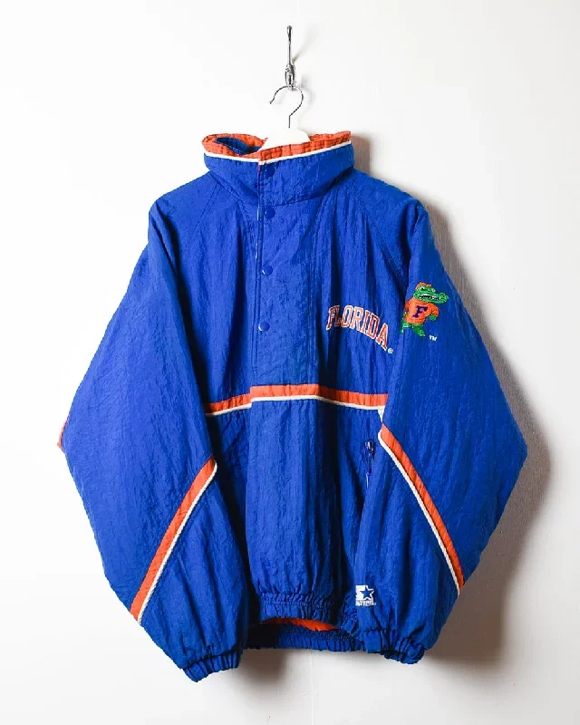 Starter Florida Gators 1/4 Zip Quilted Coat - Medium