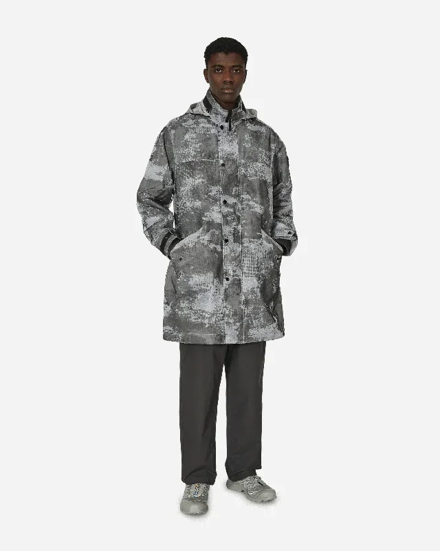 Dissolving Grid Camo Mesh Nylon Coat Dust