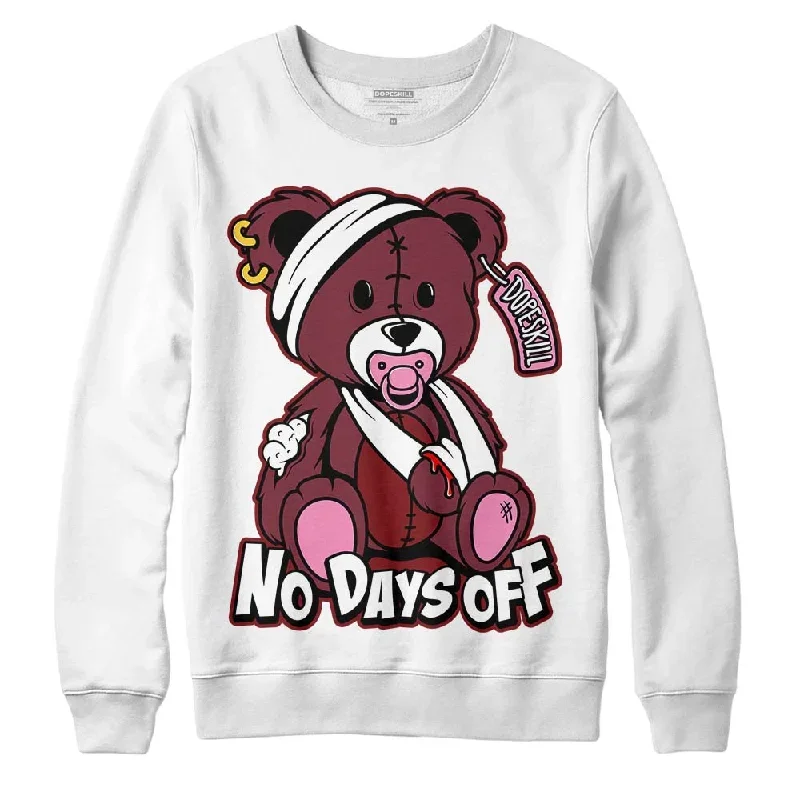 Team Red 1s DopeSkill Sweatshirt Hurt Bear Graphic