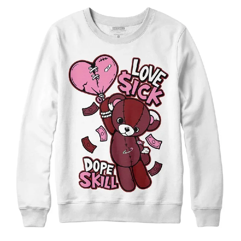 Team Red 1s DopeSkill Sweatshirt Love Sick Graphic