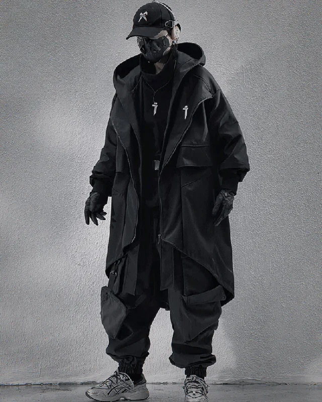 techwear-fake-two-piece-mid-sleeve-unisex-coat