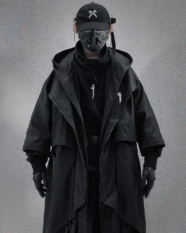 techwear-fake-two-piece-mid-sleeve-unisex-coat