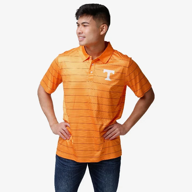 Tennessee Volunteers Striped Polyester Polo