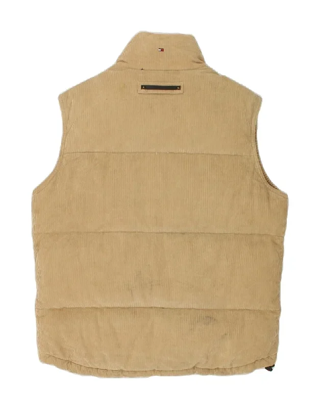 tommy-hilfiger-mens-corduroy-padded-gilet-uk-36-small-beige-cotton