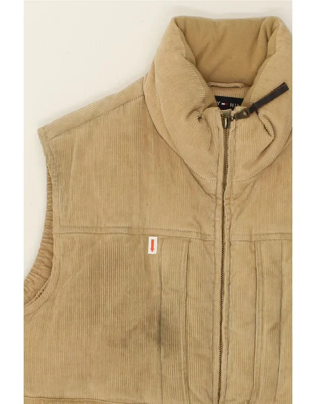 tommy-hilfiger-mens-corduroy-padded-gilet-uk-36-small-beige-cotton