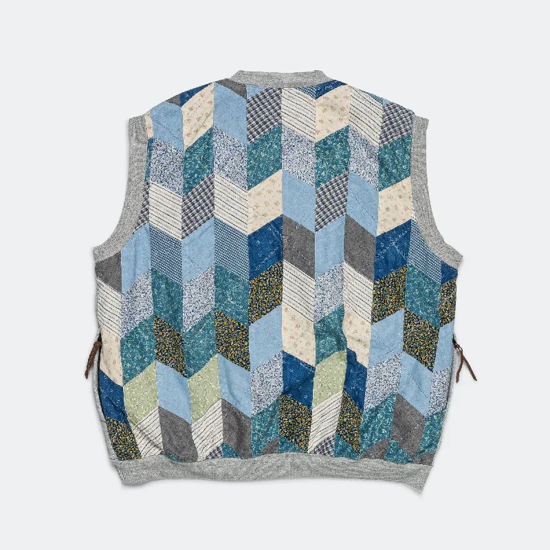 top-swt-knit-x-yabane-quilt-2-tones-big-vest-grey-idg